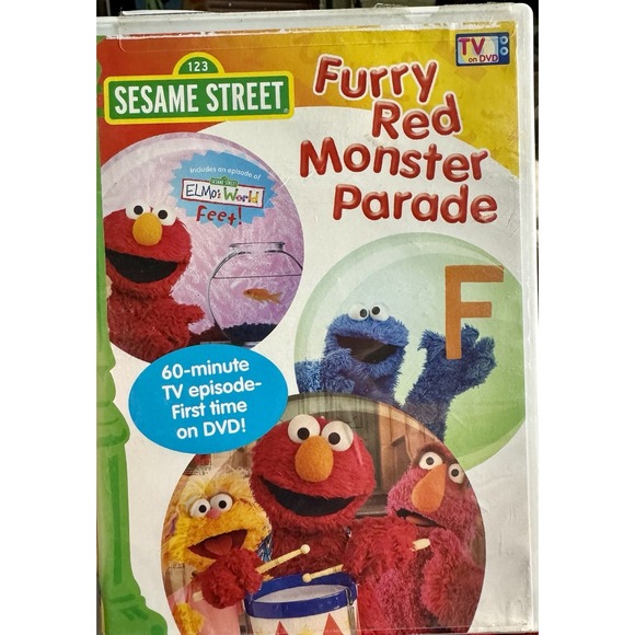 Furry Red Monster Parade (Sesame Street) DVD Elmo's‎ World Full TV episode - Picture 1 of 5